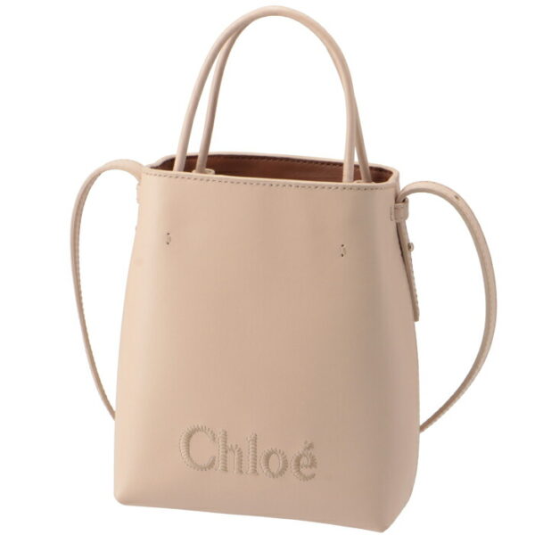 chc23up873i106j5 1 Chloe Micro Chloe Sense Mini Tote Bag Leather Pink