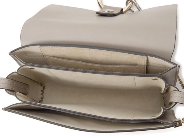 chl15us127 h20 23w 2 Chloe Shoulder Bag Leather Gray Faye