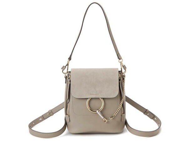 chl17as233 heu 23w Chloe 2WAY Shoulder Bag Leather Gray Faye