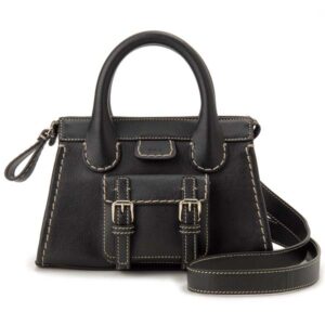 chl21ws451 f43 001 Celine Triomphe Bum Bag Leather Black