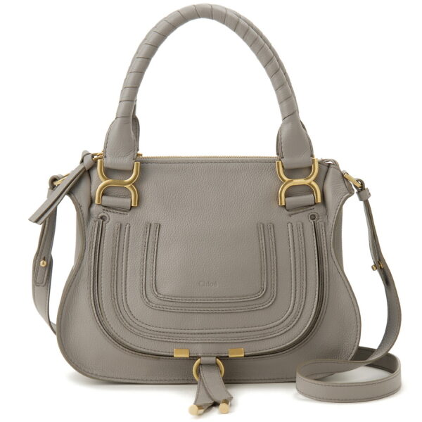 chl22as628 i31 053 Chloe Handbag Leather Gray Marcie