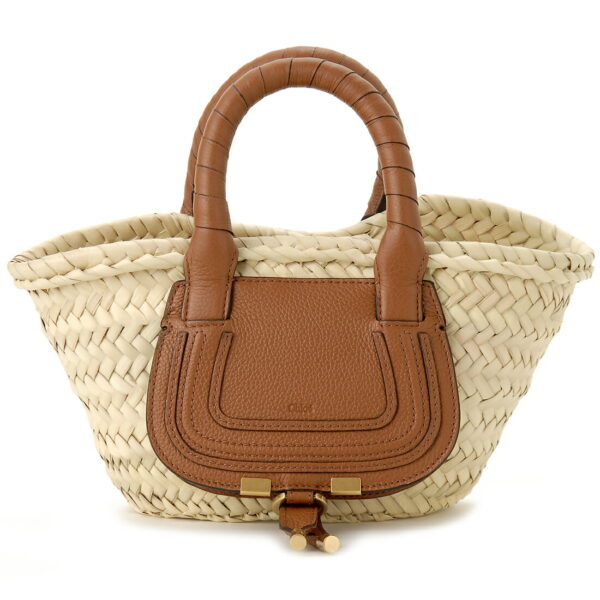 chl22as732 i32 25m Chloe Basket Bag Leather Brown Marcie