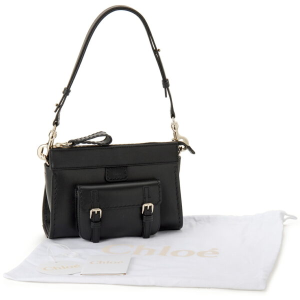 chl22ws443 i90 001 3 Chloe Shoulder Bag Leather Black Edith