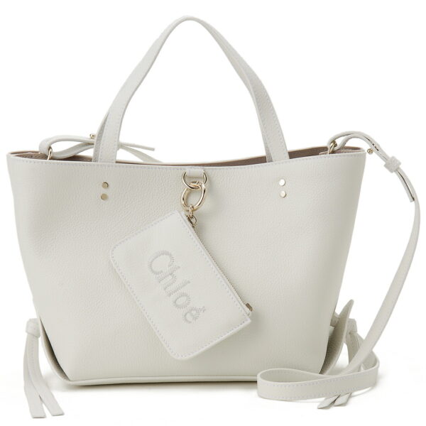 chl23ss119 j32 106 Chloe Tote Bag Leather Beige Chloe Sense