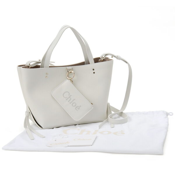 chl23ss119 j32 106 3 Chloe Tote Bag Leather Beige Chloe Sense