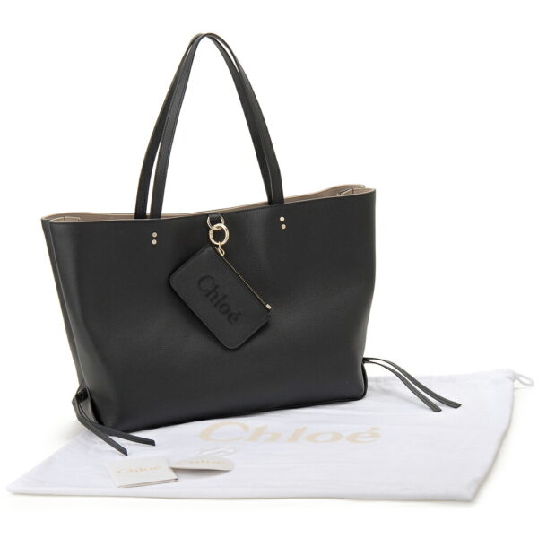 chl23ss124 j32 001 3 Chloe Tote Bag Leather Black Chloe Sense