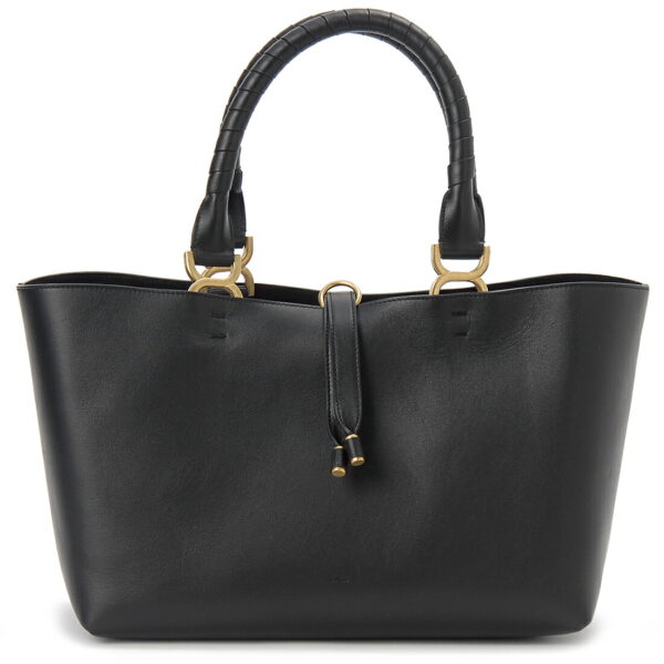 chl23ss651 j89 001 Chloe Tote Bag Leather Black Marcie