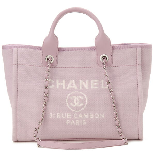 chs3257 b07300 nh622 Chanel Small Shopping Tote Bag Pink