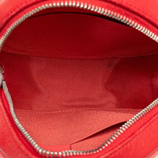 d8m14jn9vtwhwk79 5 Chanel Matelasse Round Chain Shoulder Bag Lambskin Red