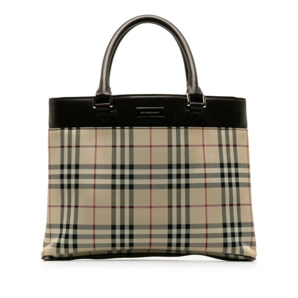 dhhuw0dpj4p9i68v 1 Burberry Nova Check Handbag Beige Multicolor