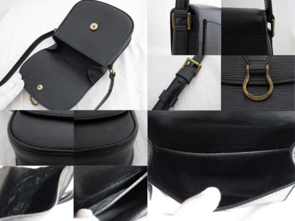 e46202a 2 Louis Vuitton Mini Sun Crew Epi Leather Crossbody Shoulder Bag Black