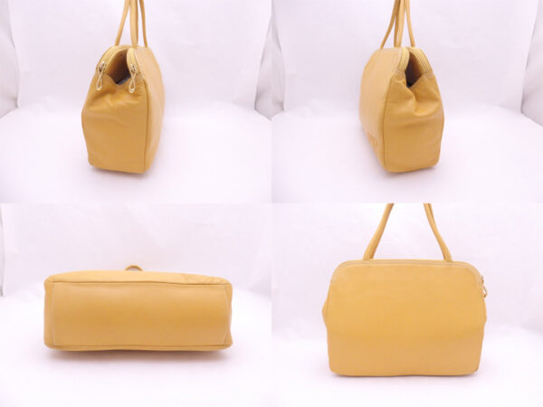 e46248a 1 Loewe Anagram Leather Handbag Yellow