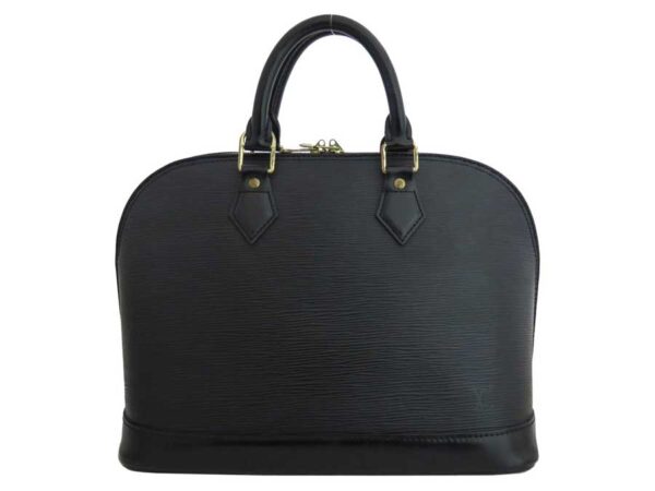 e46394a Louis Vuitton Alma Epi Leather Tote Shoulder Bag Black