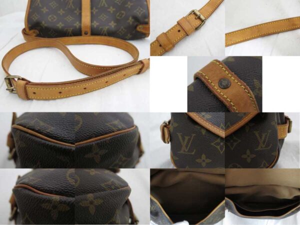 e46693e 2 Louis Vuitton Saumur Monogram Canvas Shoulder Bag Brown