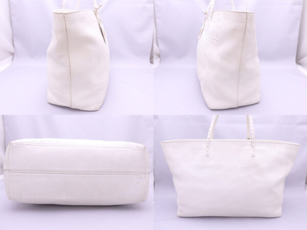 e46953 1 Fendi Selleria Tote Bag Leather White