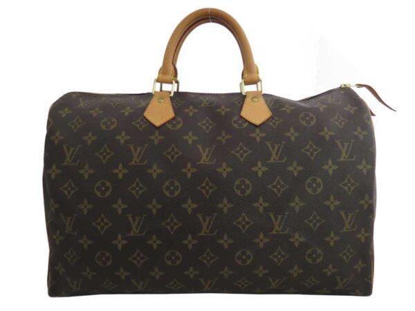 e46992a Louis Vuitton Speedy 40 Monogram Canvas Handbag Brown