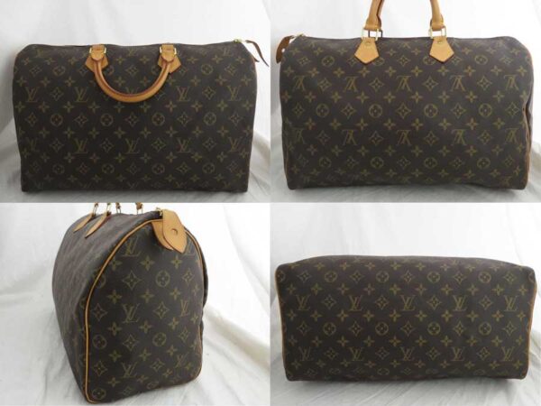 e46992a 1 Louis Vuitton Speedy 40 Monogram Canvas Handbag Brown