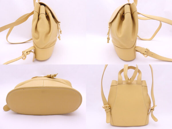 e47144f 1 Loewe Leather Rucksack Yellow