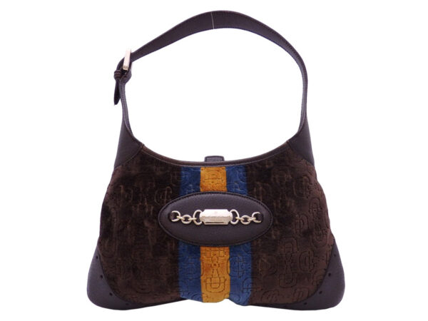 e47150e Gucci Horsebit Shoulder Bag Velor Brown