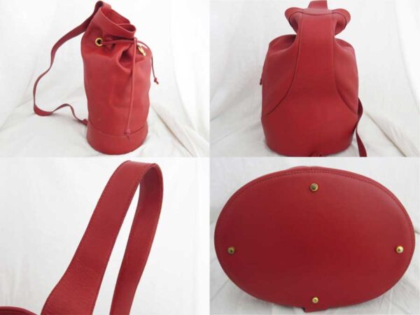 e47305a 1 Loewe L Leather Shoulder Bag Red