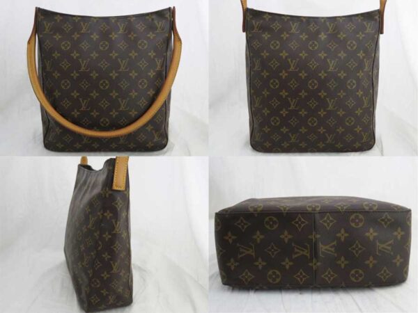 e47397a 1 Louis Vuitton Looping GM Monogram Canvas Shoulder Bag Brown