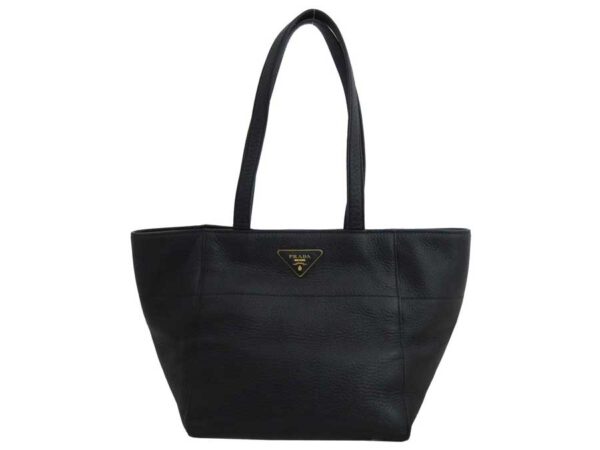 e47491a Prada Tote Bag Leather Black