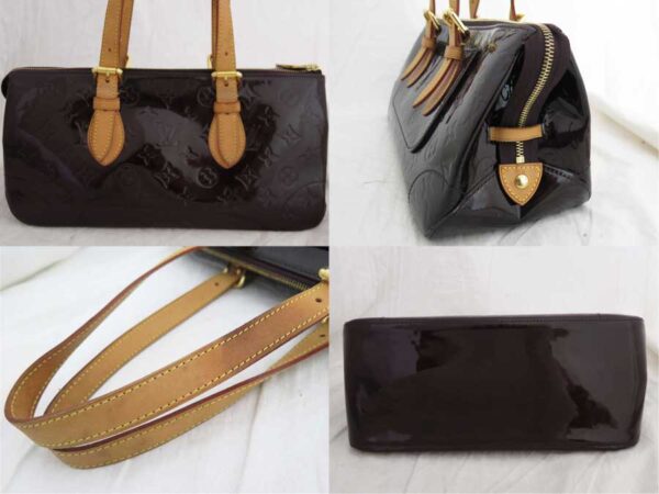 e47493a 1 Louis Vuitton Rosewood Vernis Patent Leather Shoulder Handbag Amarant