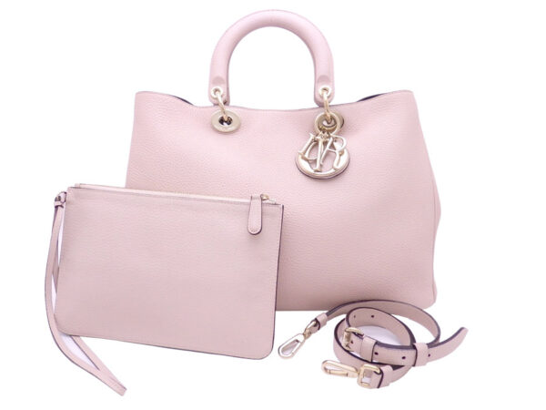 e47541a Christian Dior Diorissimo Shoulder Bag Leather Pink