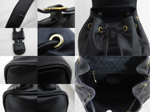 e47597a 2 Gucci Bamboo Backpack Leather Black