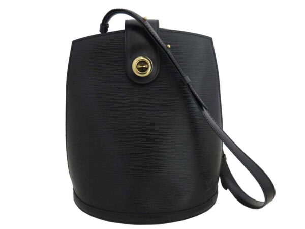 e47601a Louis Vuitton Cluny Epi Leather Shoulder Bag Black