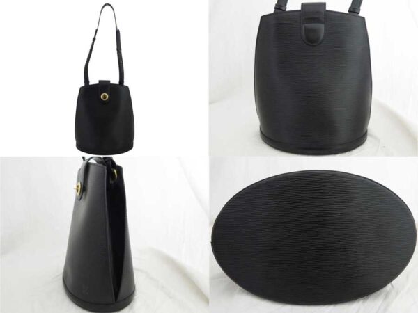 e47601a 1 Louis Vuitton Cluny Epi Leather Shoulder Bag Black