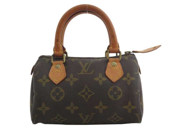 e47791a Louis Vuitton Mini Speedy Monogram Canvas Handbag Brown