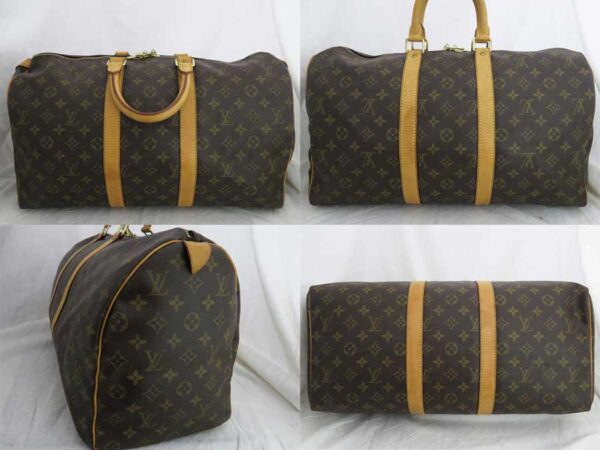 e47897a 1 Louis Vuitton Keepall 45 Monogram Canvas Handbag Brown