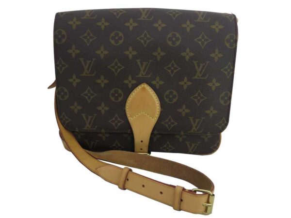 e47899a Louis Vuitton Cartesier Monogram Canvas Shoulder Bag Brown