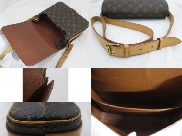 e47899a 2 Louis Vuitton Cartesier Monogram Canvas Shoulder Bag Brown