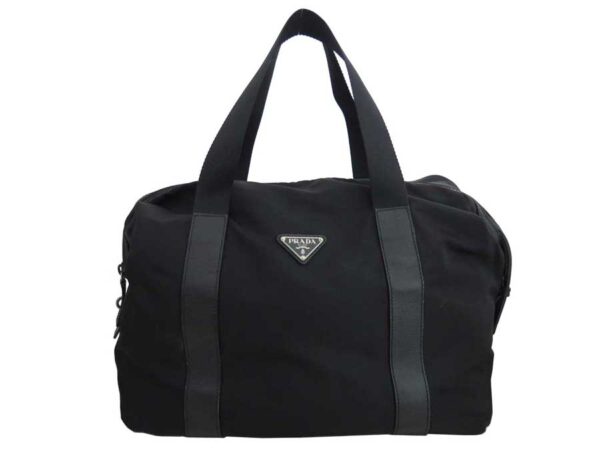 e47905a Prada Shoulder Bag Nylon Canvas Black