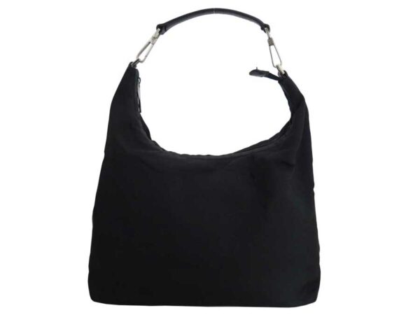 e47992 Gucci G Shoulder Bag Nylon Black