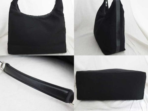 e47992 1 Gucci G Shoulder Bag Nylon Black