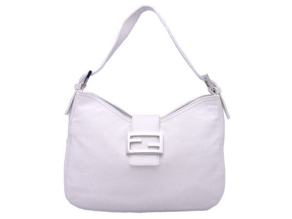 e48041e Fendi Shoulder Baguette Bag Leather White