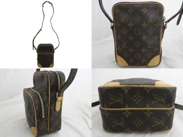 e48091a 1 Louis Vuitton Amazon Monogram Canvas Shoulder Bag Brown