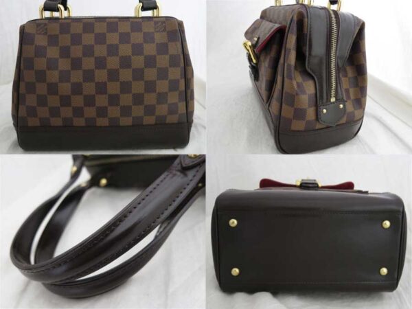 e48092a 1 Louis Vuitton Night Bridge Damier Canvas Handbag Brown