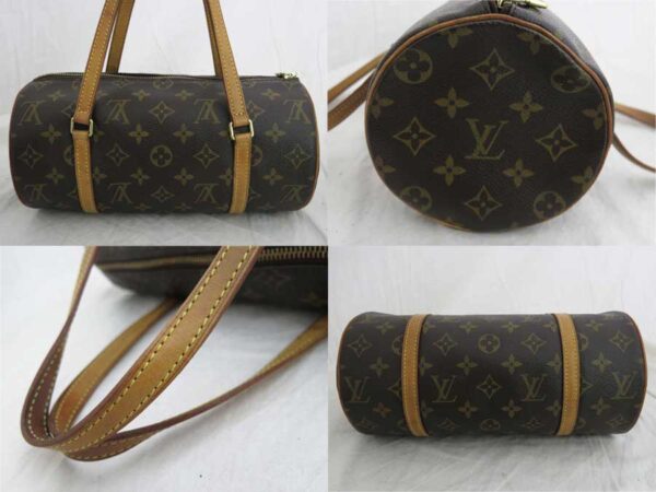 e48094a 1 Louis Vuitton Papillon Monogram Canvas Handbag Brown