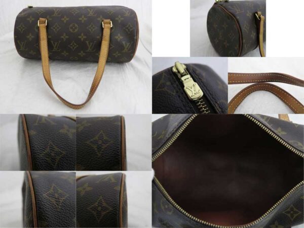 e48094a 2 Louis Vuitton Papillon Monogram Canvas Handbag Brown