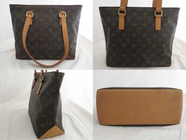 e48095a 1 Louis Vuitton Hippo Piano Monogram Canvas Tote Shoulder Bag Brown