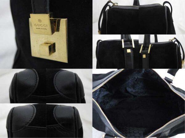 e48195a 2 Gucci Bag Suede Black