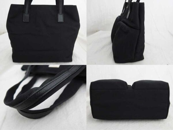 e48196a 1 Gucci Tote Bag Nylon Black