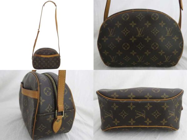 e48203a 1 Louis Vuitton Blois Monogram Canvas Crossbody Shoulder Bag Brown