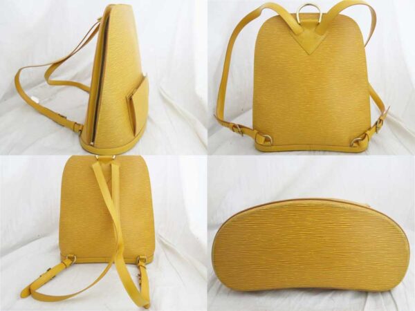 e48205a 1 Louis Vuitton Gobelins Epi Leather Backpack Yellow