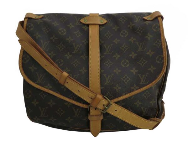 e48302a Louis Vuitton Saumur 35 Monogram Canvas Crossbody Shoulder Bag Brown