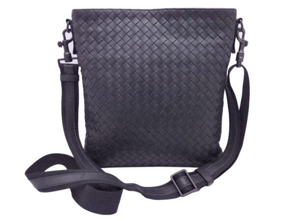 e48345a Bottega Veneta Intrecciato Crossbody Shoulder Bag Gray